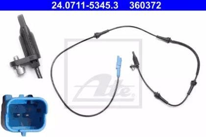 Купити Датчик ABS Peugeot 508, Citroen C5, Peugeot 407, Citroen C6 ATE 24.0711-5345.3 (фото1) підбір по VIN коду, ціна 1502 грн.