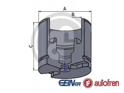 Купити Поршень суппорта Citroen C5 AUTOFREN d025256 (фото1) підбір по VIN коду, ціна 563 грн.