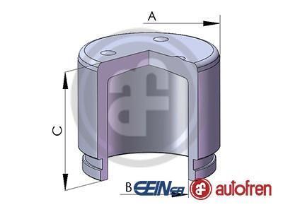 Поршень супорта пер. Aveo 11-/Mazda 2 08- (54x49mm) AUTOFREN d025424