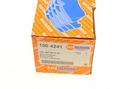 Колодки тормозные перед/зад AUTOTECHTEILE 100 4241