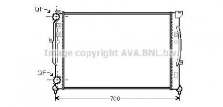 Радіатор, Система охолодження двигуна Audi A4, A6 AVA COOLING ai2189