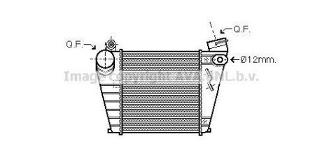 AVA VW Інтеркулер GOLF IV 1.9 00-, SKODA, AUDI, SEAT Audi A3, Volkswagen Golf, Bora, Skoda Octavia, Seat Toledo, Leon AVA COOLING aia4200