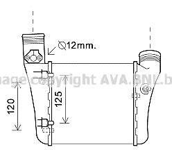 AVA AUDI Интеркулер лів. A4 2.0TDI/TFSi 04- AVA COOLING aia4333