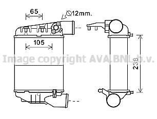 AVA AUDI Интеркуллер A4 1.8 02-, SEAT AVA COOLING aia4369