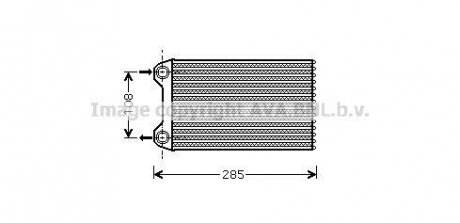 Теплообмінник, Система опалення салону Audi A4 AVA COOLING aia6223