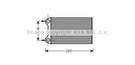 AVA AUDI Радіатор опалення A4 B6 1.6 00-, 1.2 02-, 1.9 00-, 2.0 00-, SEAT Audi A4 AVA COOLING aia6254