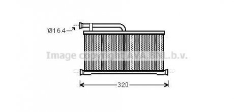 Радіатор обігрівача салону AVA AVA COOLING aia6397