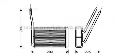 Купить Теплообменник, Система отопления салона Land Rover Freelander AVA COOLING au6195 (фото1) подбор по VIN коду, цена 1848 грн.