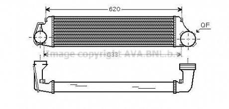 Купить Охладитель наддувочного воздуха BMW E46 AVA COOLING bw4282 (фото1) подбор по VIN коду, цена 3221 грн.