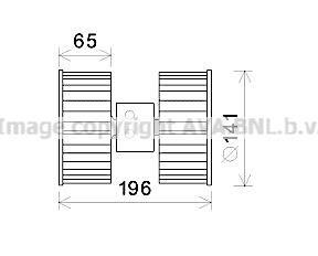 AVA Вентилятор салона BMW 3 SERIES E36 (1991) 316I 1.6 AVA COOLING bw8475