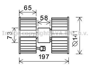 Компресор салону BMW E46, X3 AVA COOLING bw8483