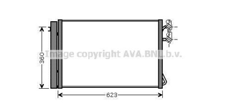 AVA BMW Радиатор кондиционера (Конденсатор) 1E81/87, 3 E90, X1 E84 AVA COOLING bwa5295d