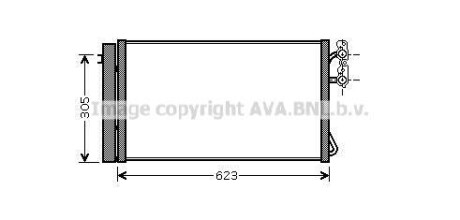 Радіатор кодиціонера AVA COOLING bwa5296d