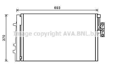 Купить Радиатор кодиционера BMW X3, X4 AVA COOLING bwa5479d (фото1) подбор по VIN коду, цена 4215 грн.