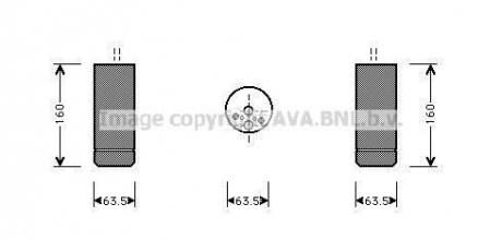 Осушитель кондиционера BMW X3e83 06>11 AVA BMW E38, E39, E46, X3 AVA COOLING bwd063