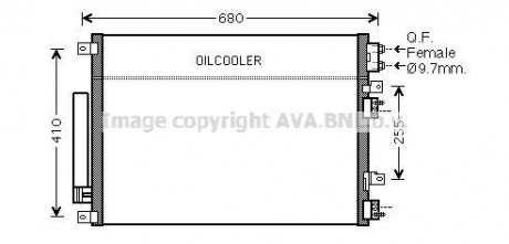 Купити Радіатор кондиціонера Chrysler 300C AVA COOLING cr5093d (фото1) підбір по VIN коду, ціна 4133 грн.
