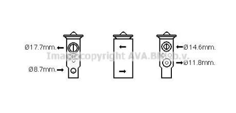 Клапан розширювання AVA COOLING dn1380