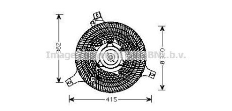 AVA INFINITI Вентилятор радіатора FX 45 03- AVA COOLING dn7530