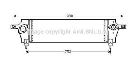 AVA NISSAN Інтеркулер QASHQAI 1.5D-2.0D 07- AVA COOLING dna4333