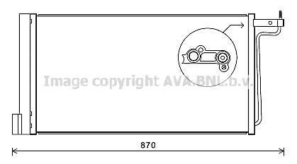 AVA FORD Радиатор кондиционера (Конденсатор) C-MAX 1.6 10-, FOCUS 1.6 10-, GRAND C-MAX 1.6 10- AVA COOLING fd5485d