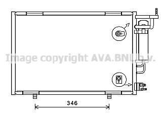 AVA Радіатор кондиціонера FORD FIESTA VI (CCN) (12-) (AVA) AVA COOLING fd5615d