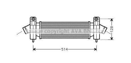 AVA FORD Інтеркулер Mondeo III 2.0/2.2TDCi 00- Ford Mondeo AVA COOLING fda4341