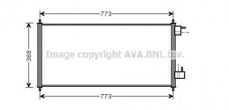 Радиатор кондиционера Ford Tranzit Connect 1,8DI-TDCI 02-13 AVA AVA COOLING fda5361