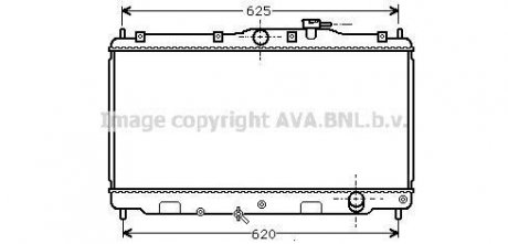 AVA HONDA Радіатор охолодж. ACCORD 1,8-2,0 (90-) Honda Accord AVA COOLING hd2010