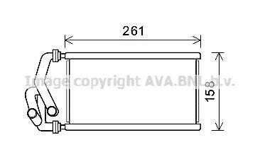 Радиатор отопителя салона Honda Civic (05-13), CR-V (06-12) AVA AVA COOLING hda6294