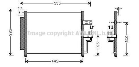 AVA HYUNDAI Радіатор кондиціонера (Конденсатор) Accent II 00- AVA COOLING hy5081d