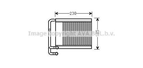 AVA HYUNDAI Радіатор опалення I40 1.6, 1.7, 2.0 11- AVA COOLING hy6313