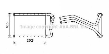 Радиатор отопителя салона Hyundai Santa Fe, Grand Santa Fe 13> AVA AVA COOLING hy6437