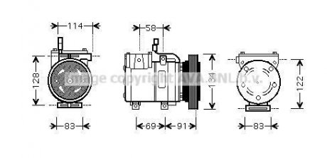 Компресор кондиціонера AVA COOLING hyak199