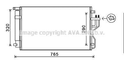 Радиатор кодиционера AVA COOLING ka5153d