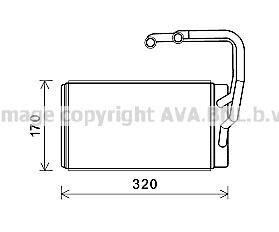 AVA KIA Радіатор опалення OPIRUS 3.5, 3.8 03- AVA COOLING kaa6263