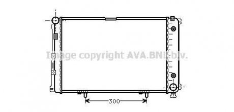 AVA KALE DB Радиатор охлаждения с АКПП W201 2.0 82- AVA COOLING ms2061