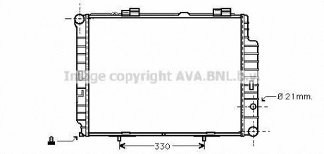 AVA DB Радиатор охлаждения W210 2.0/2.3 95- Mercedes S210, W210 AVA COOLING ms2202