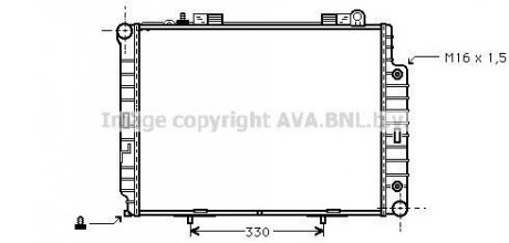 AVA DB Радиатор охлаждения W210 2.9TD 96- AVA COOLING ms2209