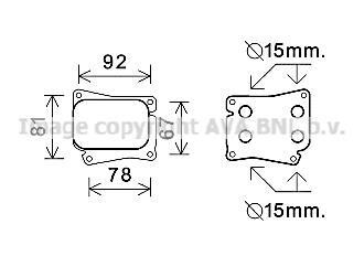 AVA DB Оливний радіатор W203/204/211/212, Sprinter AVA COOLING ms3559