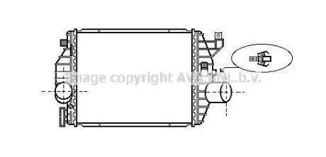 AVA DB Інтеркулер Vito 2.2CDI 99- AVA COOLING ms4357