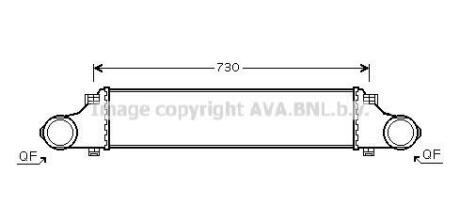 AVA DB Інтеркулер W211 200/220CDI 02- AVA COOLING ms4410