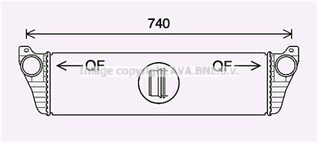 AVA DB Інтеркулер Vito 2.2CDI 10- AVA COOLING ms4690