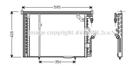 Радіатор кодиціонера AVA COOLING ms5195