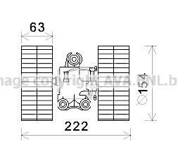 Вентилятор опалювача салону MB Vito639 AC- Mercedes Vito AVA COOLING ms8632