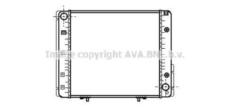AVA DB Радіатор охолодження двиг. W124, 230 E-TE 85- Mercedes W124, S124, C124, C207, C238 AVA COOLING msa2065