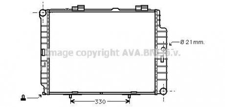 AVA DB Радиатор охлаждения двигатель. W210, S210 Mercedes W210, S210 AVA COOLING msa2287