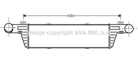 Интеркулер MB E-Class W210 (98-) AVA AVA COOLING msa4224