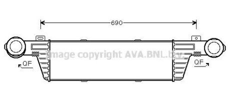 AVA DB Інтеркулер W210 3.2CDI 99- AVA COOLING msa4315