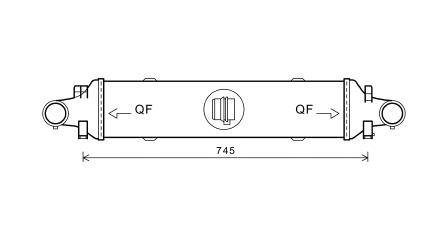 Охладитель наддувочного воздуха Mercedes CLS-Class, W204, W212, C124, C207, C238, A124, A207, A238, S204, S212, GLK-Class, C204 AVA COOLING msa4593