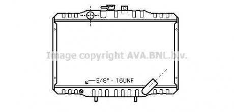 AVA HYUNDAI Радиатор охлаждения двигатель. H 100 2,5 D 93- (400x598x32) AVA COOLING mta2062